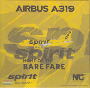 NGM49022 1:400 NG Model Spirit Airlines Airbus A319-100 Reg #N535NK