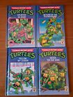 Teenage Mutant Hero Turtles Books Vintage x4 Carnival Tmnt