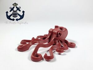 LEGO Dark Red Octopus Minifigure Sea Creature 6086 - Pirates, City / Town Divers