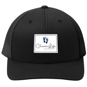 Colorado Choose Life Embroidered Hat Pro-Life Hat Black