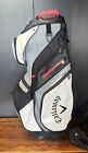 Callaway ORG 14 Golf Cart Carry Bag Black/Red/White with Rain cover.