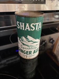 Shasta Sparkling Ginger Ale flat top 12 oz. soda can PreZip