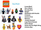 Official Lego Licensed Minifigures: Batman/Scooby/Trickster/Bard/Emmet/Gandalf +