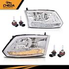 Fit For 2013-2018 Dodge Ram 1500 2500 3500 Chrome Projector Headlights w/LED DRL (For: Ram R/T)