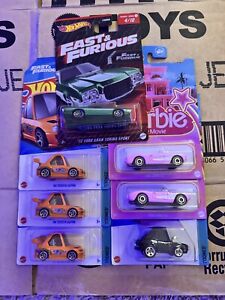 Hotwheels Fast And Furious Lot Of 7 + Barbie