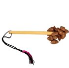 Seed Pod Shaker Maraca Rattle Musical Instrument Percussion Bamboo Handle 9