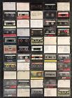 55pc Lot Recordable Cassette Tapes (Majority PRE-RECORDED) Sold as BLANK TAPES