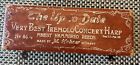 Antique The Up To Date Very Best Tremolo Concert Harp Hohner Harmonica Co Empty