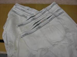 Lot of 6 Vintage underwear Hanes white men's briefs Medium NIP