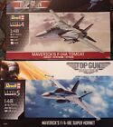 Revell Of Germany Revell Lot Of 2 F-14 F-18 1:48 Scale Model Kits Vintage
