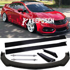 Side Skirts Rear & Front Bumper Lip Splitter Rods For Honda Civic SI Coupe Sedan (For: CRX)