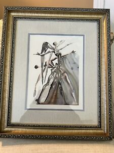 Authentic 1960 SIGNED DALI DIVINE COMEDY Woodcut 