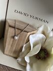 DAVID YURMAN Pearl Petite Chatelaine Pendant Sterling Silver Necklace Pre Owned