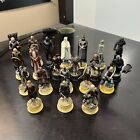 21x Eaglemoss Lord of the Rings Figures Set Chess Pieces LOTR FIGURINE Lot Used