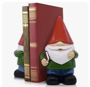Gnome Decorative Bookends - Gnome Decoration Book Ends for Home, Office,