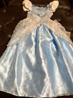 Disney Store Cinderella Ball Gown Dress Costume Blue White Princess Dress-up 7/8