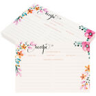 60pcs Recipe Cards 4x6 Inch Double Sided Blank Recipe Cardstock Index Cards Lot
