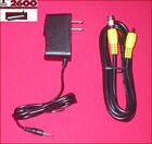 6 Ft RCA Video Cable + Coax TV RF & AC Adapter Power Supply for Atari 2600 Jr.
