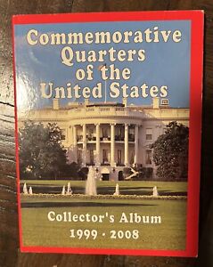 50 US State Commemorative Quarters 1999-2008 complete Collector’s Album 25c