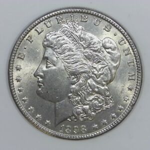 1898-O Morgan Silver Dollar 90% US $1 Coin AU/BU d859