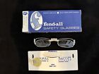 NOS Vintage Fendall Flip Up Welding Glasses Blue Steampunk Safety New Old Stock