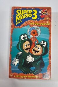 Vintage 1990 Super Mario Bros 3 The Ugly Mermaid VHS Video Tape