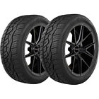 (QTY 2) 285/40R20 Nitto NT420V 108V XL Black Wall Tires