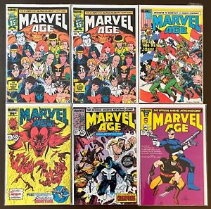 Marvel Age #32-79 Marvel Comics Lot 6 Issues 1985 VF