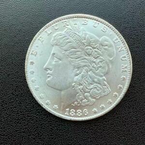 1886 S Morgan Dollar BU Uncirculated Mint State 90% Silver $1 US Coin Hot！