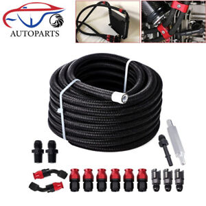 6AN PTFE LS Swap EFI Fuel Line Fitting Kit with 25FT Hose and 15 Fitting E85 US