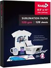 Koala Sublimation Paper 120 Sheets 8.5x11 for Heat Transfer Inkjet Printer 120g