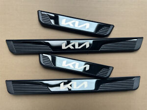 For NEW Kia Accessories Car Door Scuff Sill Cover Panel Step Protector Trims X4 (For: 2022 Kia Rio S Sedan 4-Door 1.6L)