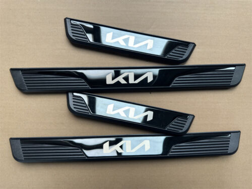 For NEW Kia Accessories Car Door Scuff Sill Cover Panel Step Protector Trims X4 (For: 2023 Kia Rio S Sedan 4-Door 1.6L)