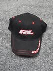 Redline Hat Cap Black Red Racing Energy One Size Stretch Band Y2K Gamer Dad Hat