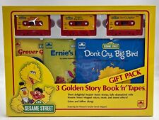 Vintage 1987 Sesame Street Golden 3 Book & Cassette Gift Pack New