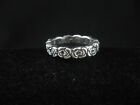 King Baby Studio Sterling Silver 925 Infinity Rose Ring Size 7.5