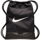 NEW Nike Brasilia Drawstring Pack Training Black Gym Bag Backpack Sack All Sport