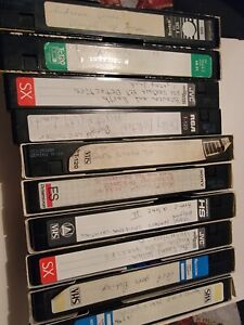 Lot Of 10 Prerecorded VHS Tapes Video Cassettes RCA Sony Recoton JVC 120