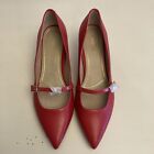 Vionic Minnie Red Patent Leather Mary Jane Style Kitten Heels Size 11