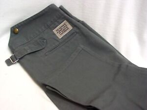 GRAY Old West Western Pants Frontier Classics cotton V notch back 34to 54