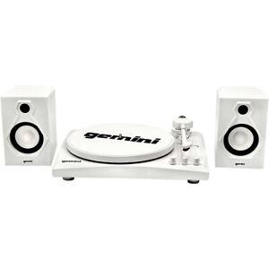 Gemini TT-900WW Vinyl Record Player Turntable White LN