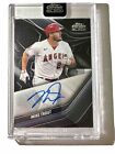 MIKE TROUT 2023 TOPPS CHROME BLACK AUTO ON-CARD ENCASED AND SEALED BY TOPPS
