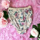 Vintage Sears The Doesn't Panty Fullback Panties Size 6 Floral Polyester ￼Satin