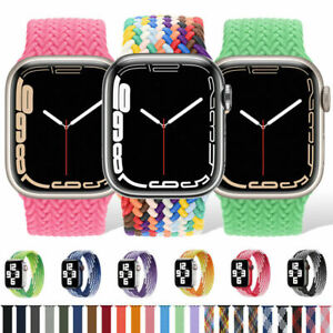 Braided Solo Loop Band For Apple Watch 38/44/45/49mm iWatch Ultra Series 8-1 SE