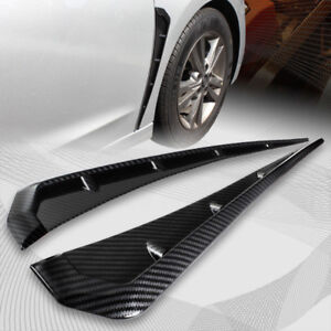 2pcs Carbon Fiber Car Side Fender Vent Air Wing Cover Trim Exterior Accessories (For: Honda Civic)