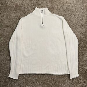 vintage ralph lauren polo jeans company Knit Sweater Men’s Size XL Logo White