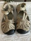 Keen Rose Casual Closed Toe Sandals Beige/ Tan Brindle Women's Size 11