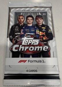 2021 Topps Chrome Formula 1 F1 Racing Hobby Pack (1) Sealed - From Hobby Box
