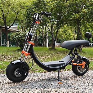New ListingFat Tire Electric Scooter Max Speed 50KM/H Double Seat Charging range 35-50KM