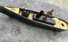 J L Hess Marke Antique Tin Windup  War Boat Germany